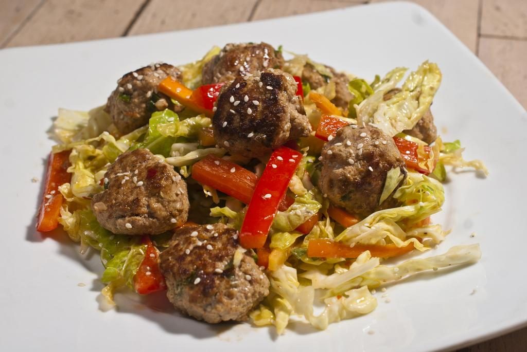 Asian Meatball Salad