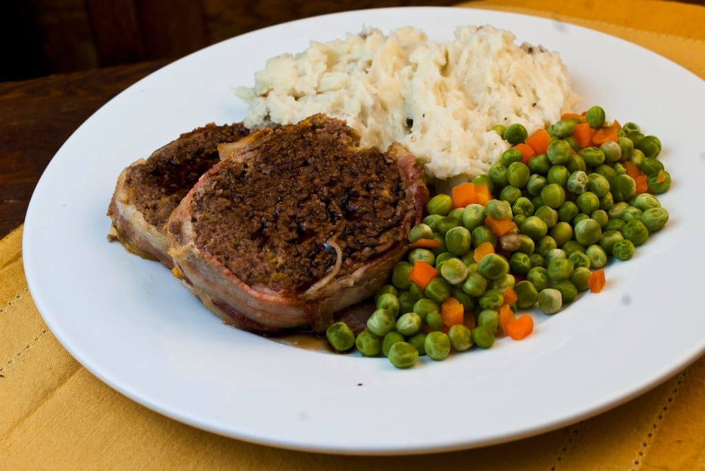 Bacon Cheddar Meatloaf with Guinness Sauce