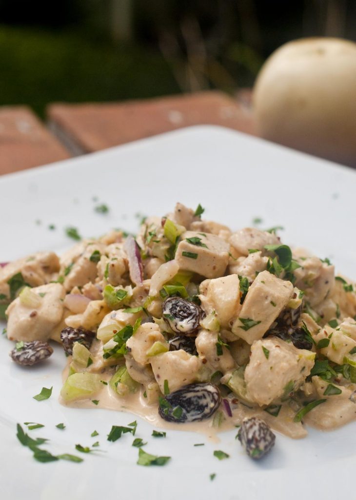 Chicken Salad with Asian Pear and Sriracha Dressing