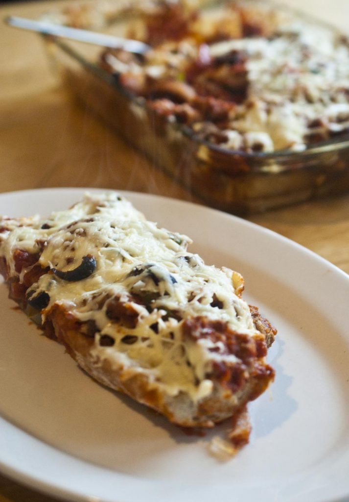 Meatball Sandwich Casserole