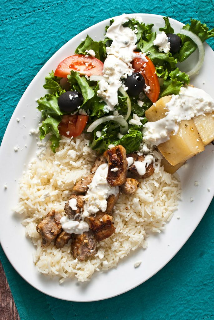 Pork Souvlaki Dinner
