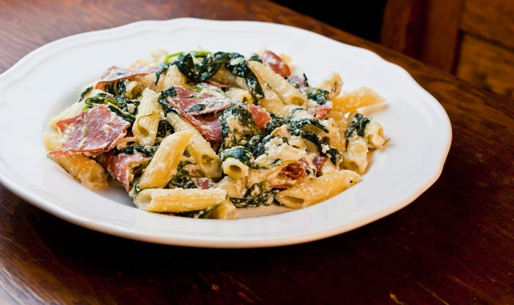 Spinach & Salami Penne