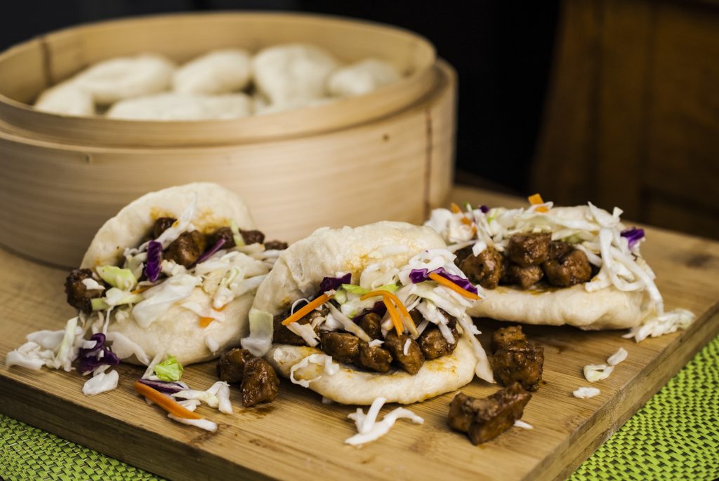Cha Siu Bao with Banh Mi Slaw