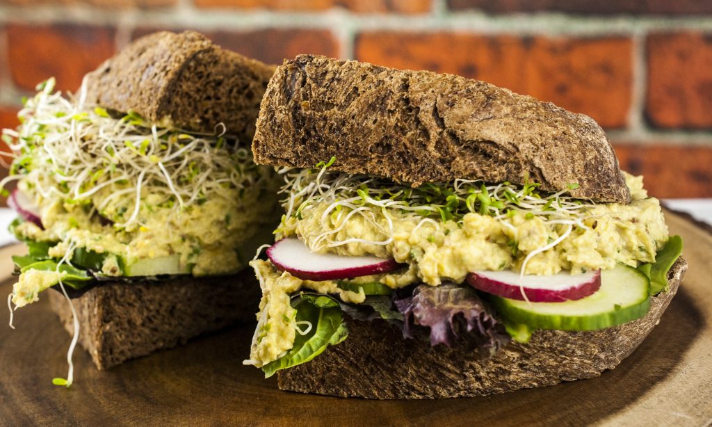 Chickpea Avocado Salad Sandwich