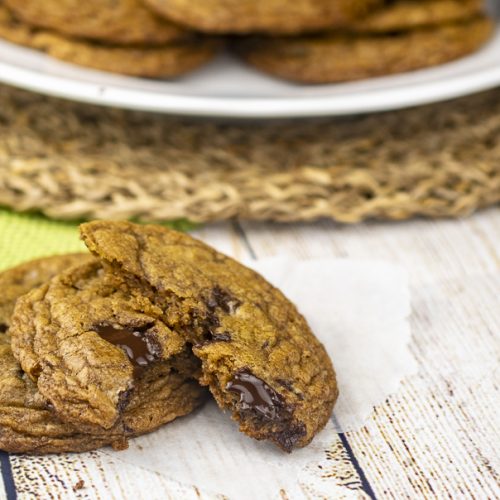 Sweet and Savory Brown Cannabutter Chocolate Chip Cookies