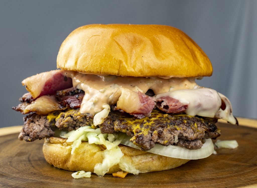Montreal Smoked Meat Animal Style Smash Burger