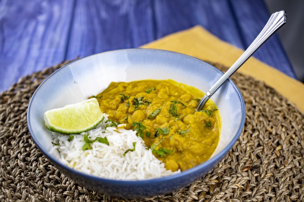 Slow Cooker Chickpea, Lentil and Pumpkin Curry
