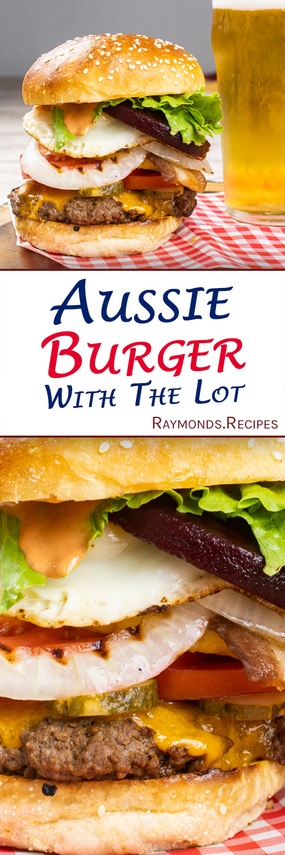symbol Tage en risiko lukke Aussie Burger (with the lot) | Raymond's Food