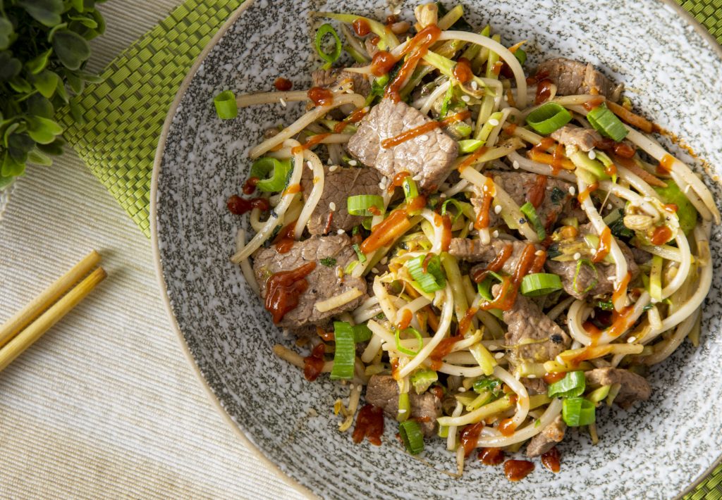 Pepper Steak and Broccoli Slaw Stir Fry