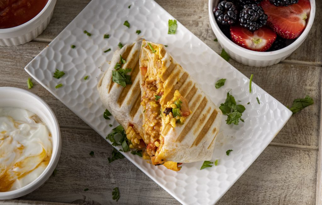 Easy Make Ahead Freezer Sausage & Egg Breakfast Burritos