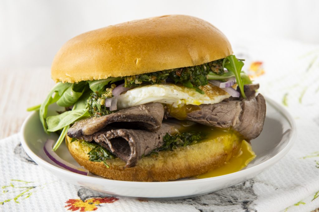 Brisket on Brioche for Breakfast: Egg Slut Gaucho at home